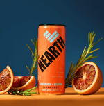 Drink Hearth Blood Orange & Rosemary blend featuring zesty citrus and earthy herb notes, offering a bold, refreshing, and invigorating taste.