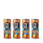 Four cans of Good Koffee's Grapefruit & Orange Sparkling Coffee - Barbados with vibrant tropical design.