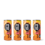 Four cans of Good Koffee Chai Spice & Vanilla Sparkling Coffee - India showcasing vibrant packaging design.