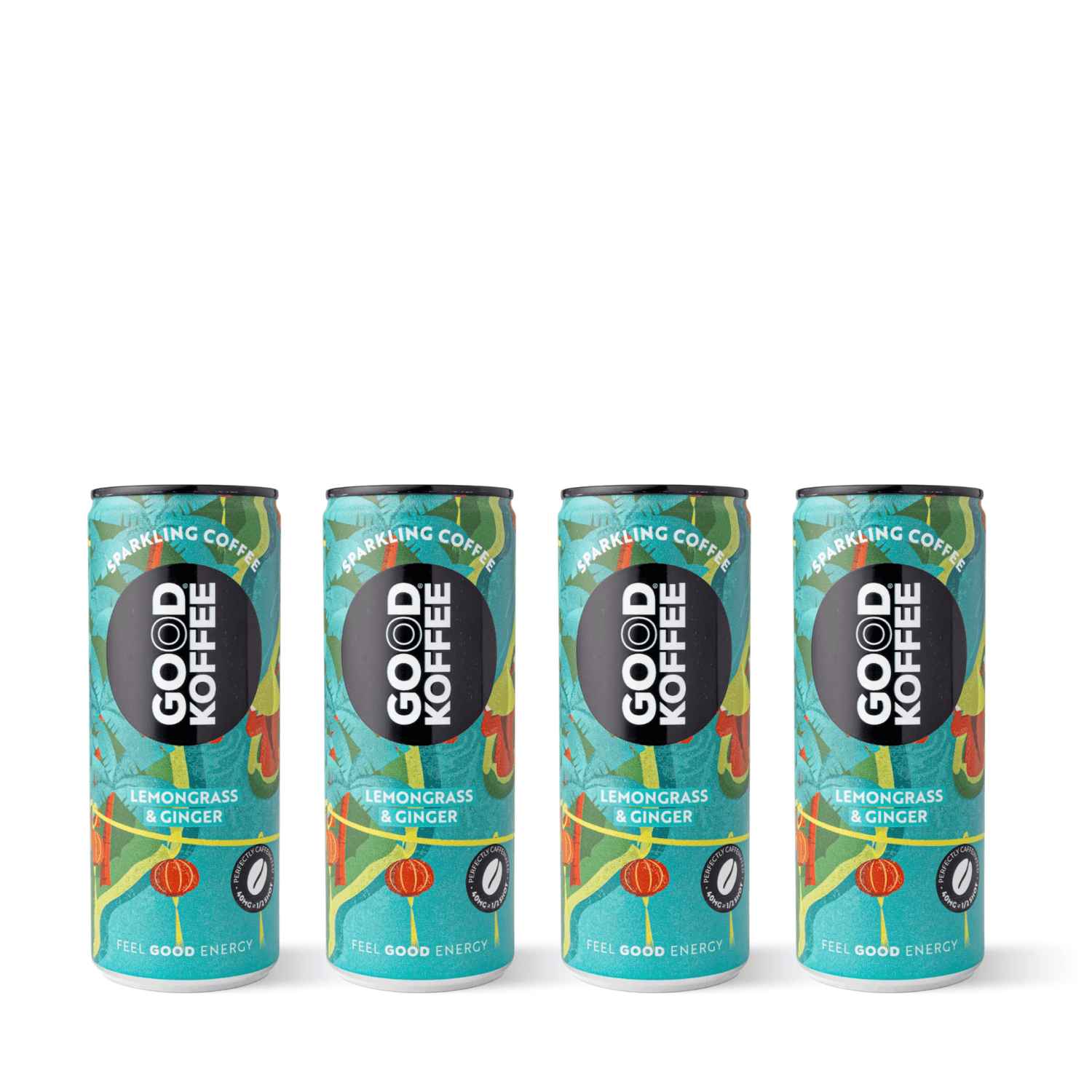 Cans of Good Koffee's Lemongrass & Ginger Sparkling Coffee - Vietnam