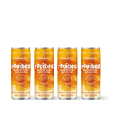 Passion Fruit & Ginger Superfood Infusion cans with vibrant tropical design for a refreshing energy boost.