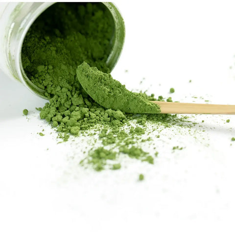 Golden Grade Matcha premium Uji stone-ground green tea powder with vibrant deep green color and smooth umami flavor