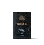Ben Rahim Ramadan decaf coffee bag with elegant black packaging, showcasing a smooth and flavorful after-dinner blend.