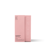 Tart pink herbal tea blend with hibiscus, rose hip, and raspberry leaf, offering a vibrant pink hue, floral aromas, and citrusy finish.