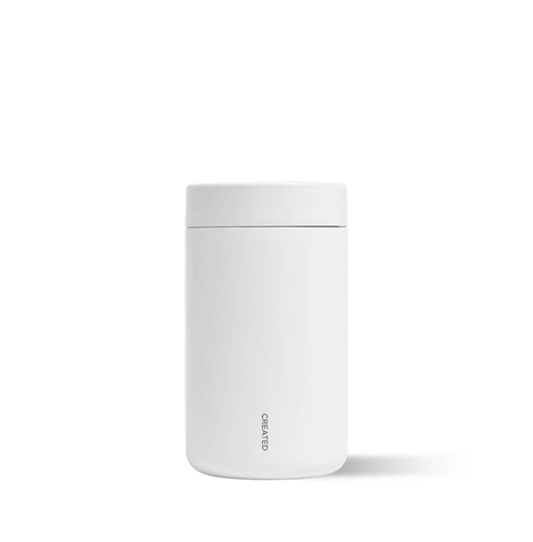 Reserve Vacuum Coffee Canister - sleek, vacuum-sealed coffee storage for preserving flavor and aroma.