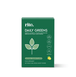 Power your day with RITE. Daily Greens – 30 servings packed with 26 vitamins, 12 superfoods, electrolytes, and pea protein to support energy, immunity, and overall wellness.