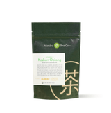 Single Cultivar Organic Koshun Japanese Oolong tea packaging with label from Mizuba Tea Co.