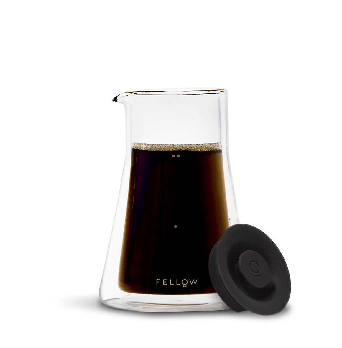 FELLOW Stagg [XF] Pour-Over Set with flat-bottom dripper, no-clog design, double-wall glass carafe, and ratio aid for precise, consistent brewing.