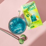 Sage Gift Set featuring refreshing matcha lemonade with superfood iced tea powder, organic ingredients in a vibrant presentation.