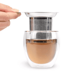 Stainless Steel Infuser Basket—durable, high-quality, and compatible with most mugs, allowing you to watch your herbs infuse the water for a perfect tea experience.