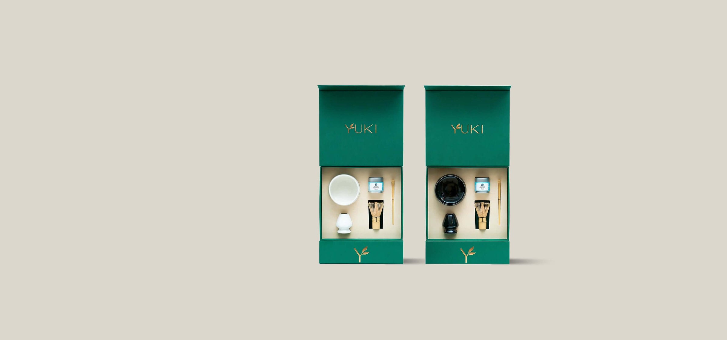 Yuki gift hampers showcasing matcha and tea accessories, perfect for coffee and herbal tea lovers in Dubai, UAE.