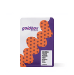 Packaging of Colombia Frozen Passion Fruit Specialty Coffee with unique design from San Agustín Coffee Producers.